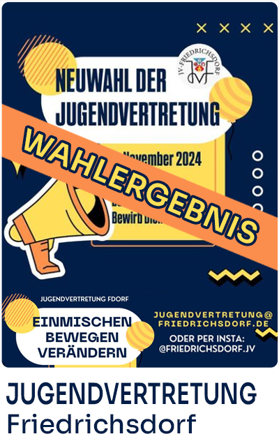 Neuwahl der Jugendvertretung am 14.11.2024 - Wahlergebnisse 