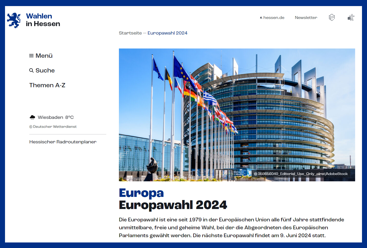 Hessen informiert Europawahl am 9. Juni 2024